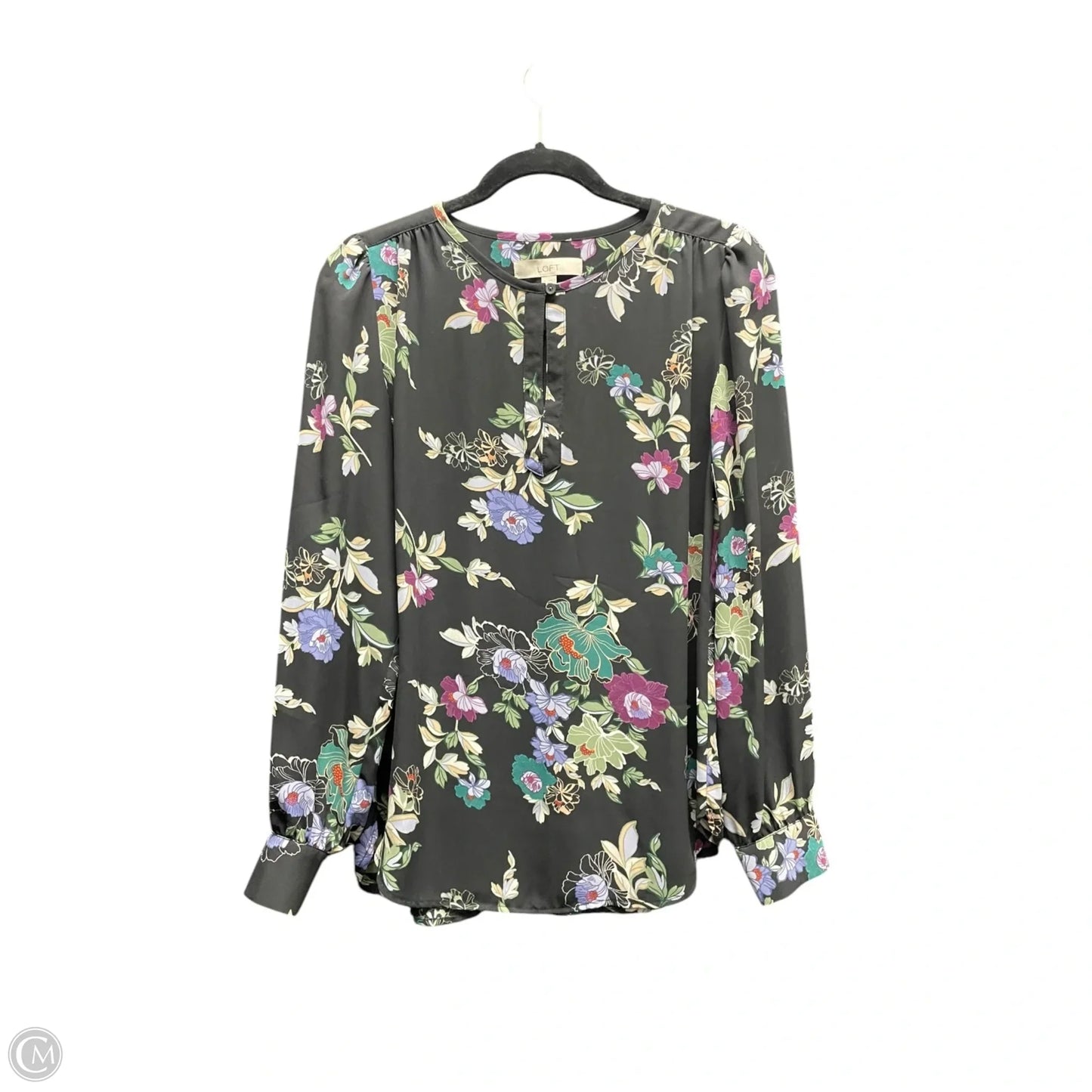 Top Long Sleeve By Loft In Floral Print, Size: Xs