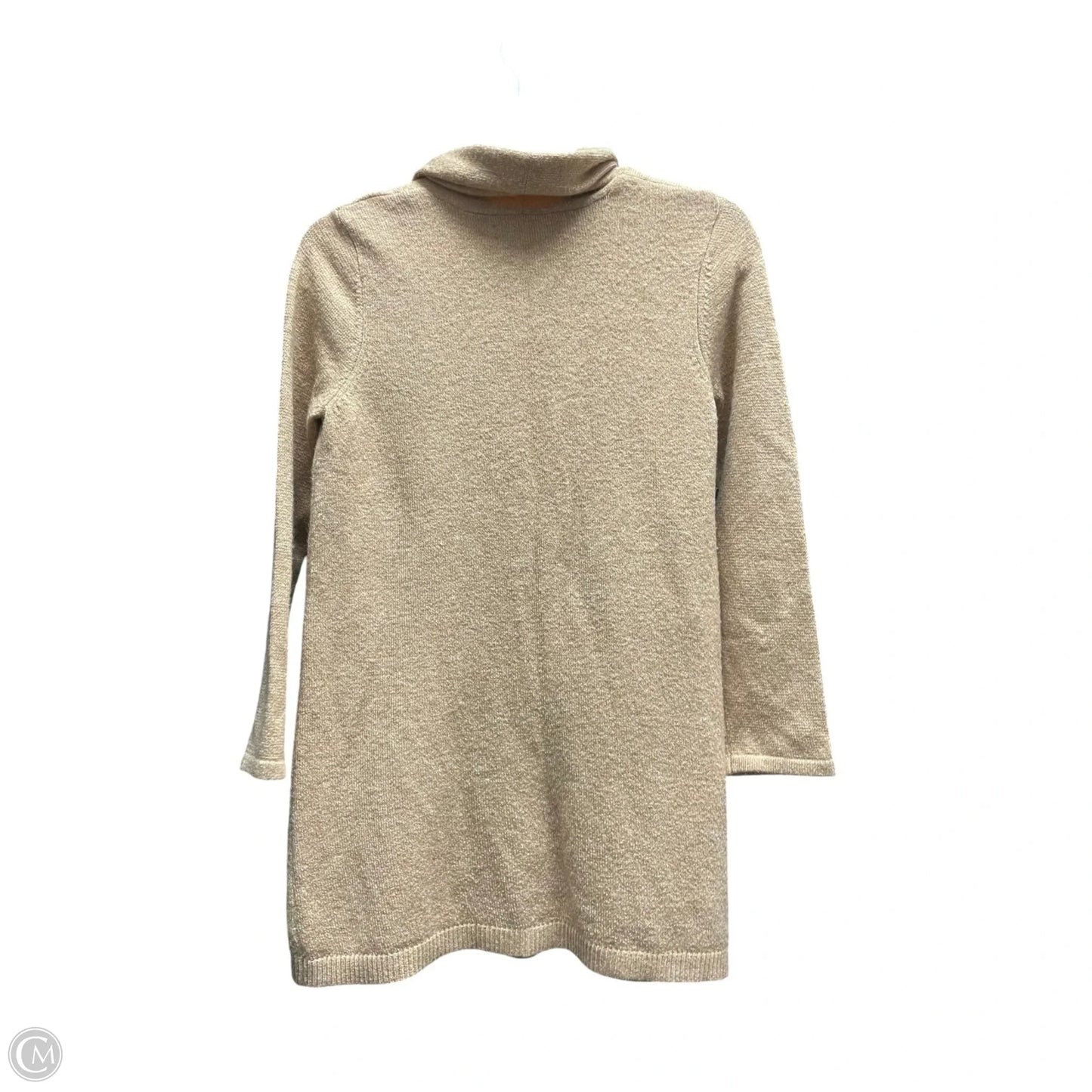 Sweater Cardigan By Loft In Tan, Size: S
