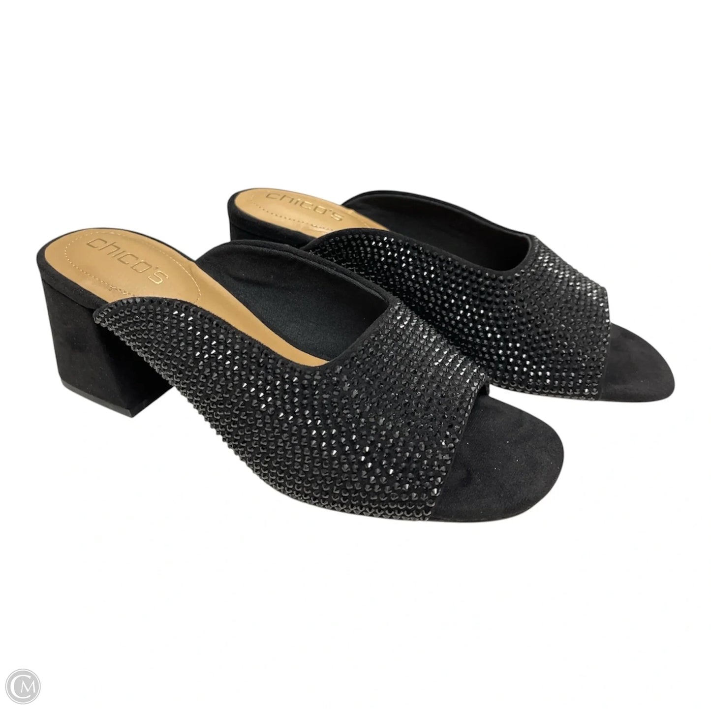 Shoes Heels Block By Chicos In Black, Size: 9