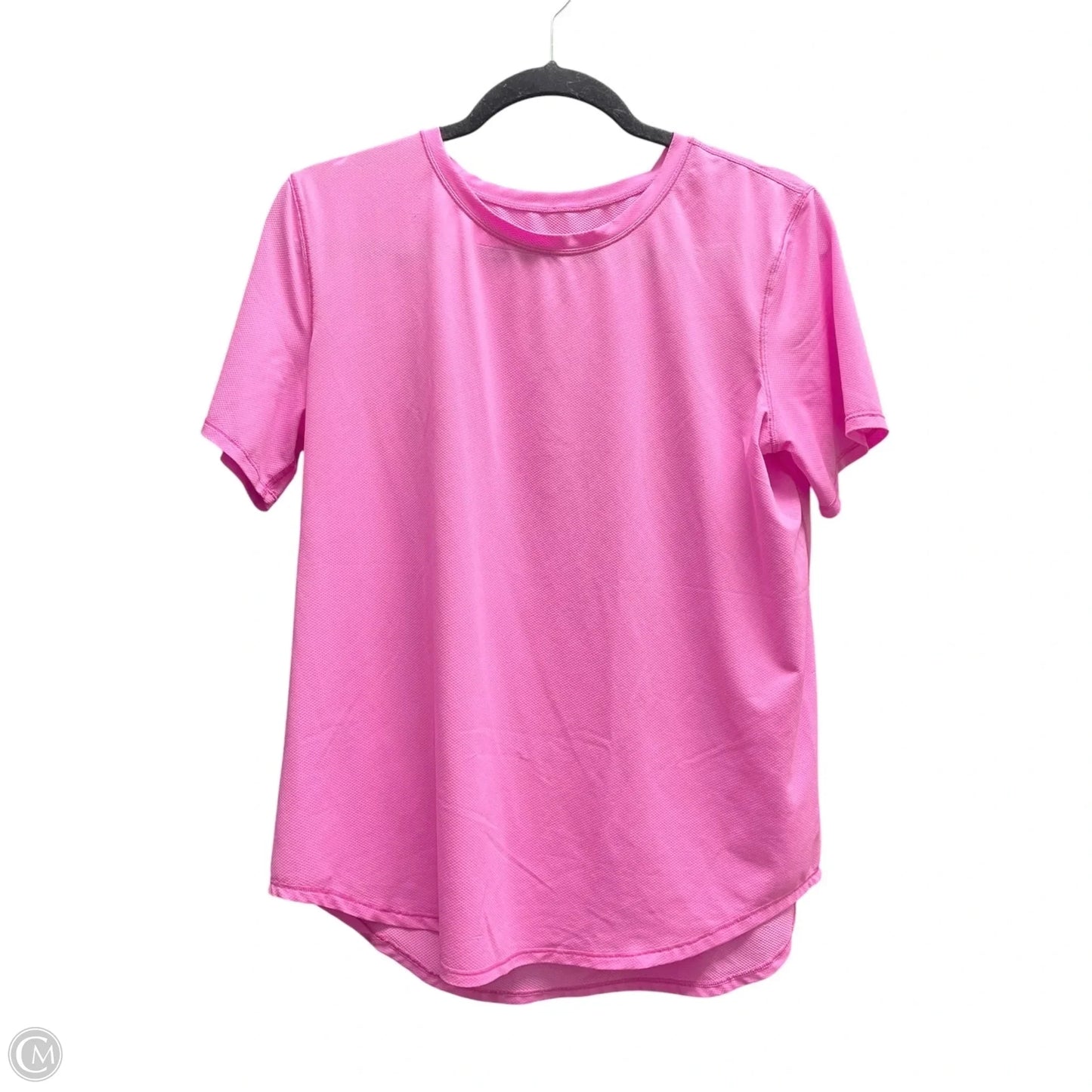Athletic Top Short Sleeve By Lululemon In Pink, Size: S