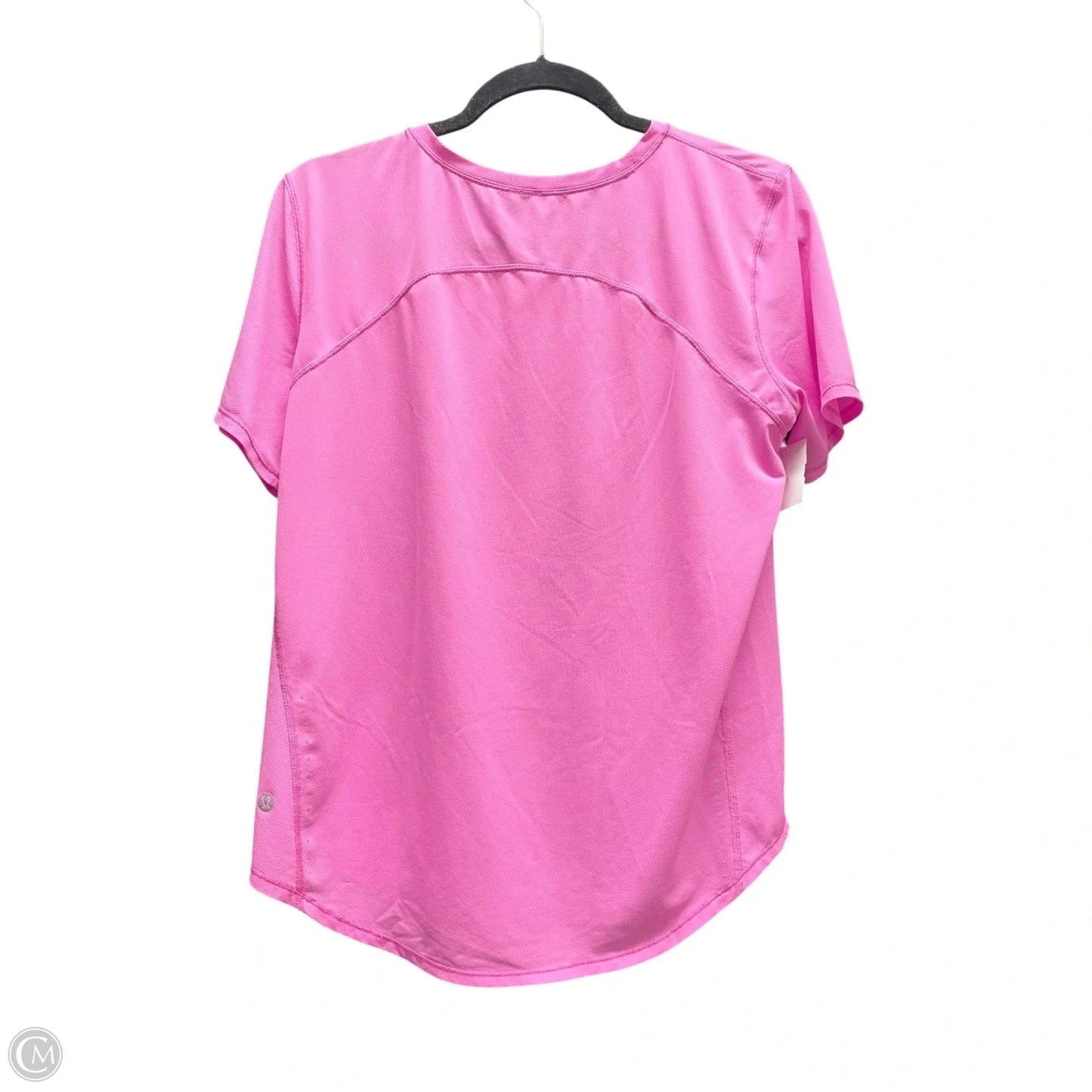 Athletic Top Short Sleeve By Lululemon In Pink, Size: S