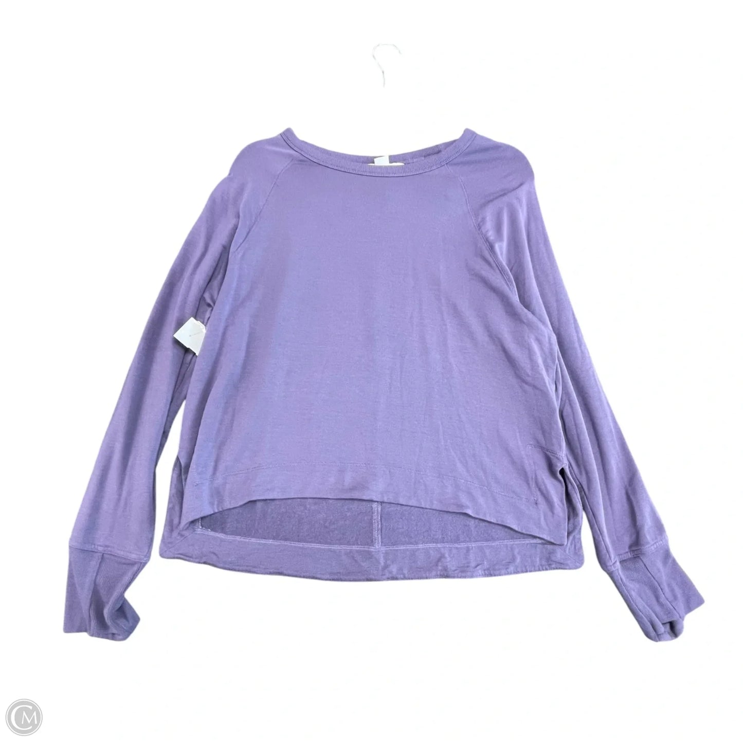 Top Long Sleeve By Athleta In Purple, Size: L