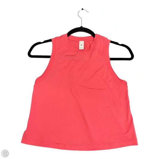 Athletic Tank Top By Lululemon In Coral, Size: 2