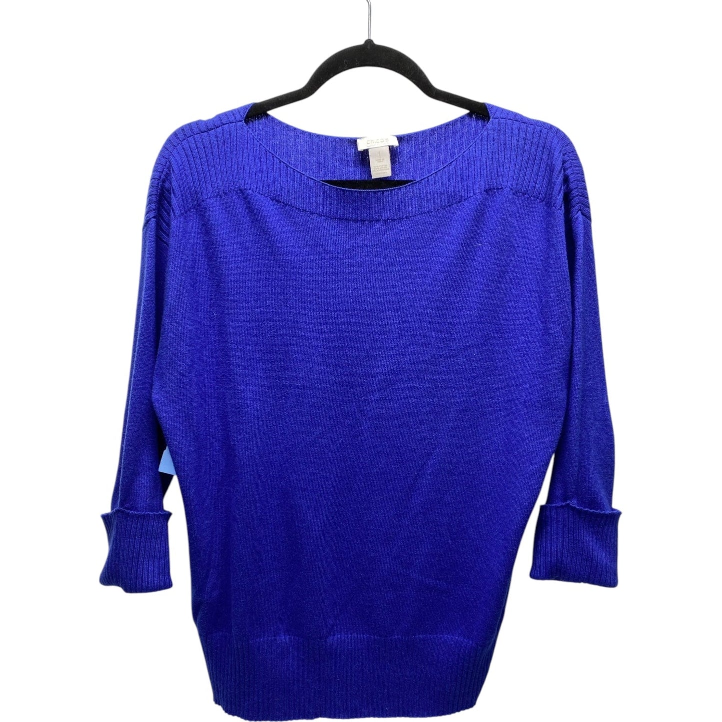 Sweater By Chicos In Blue, Size: M