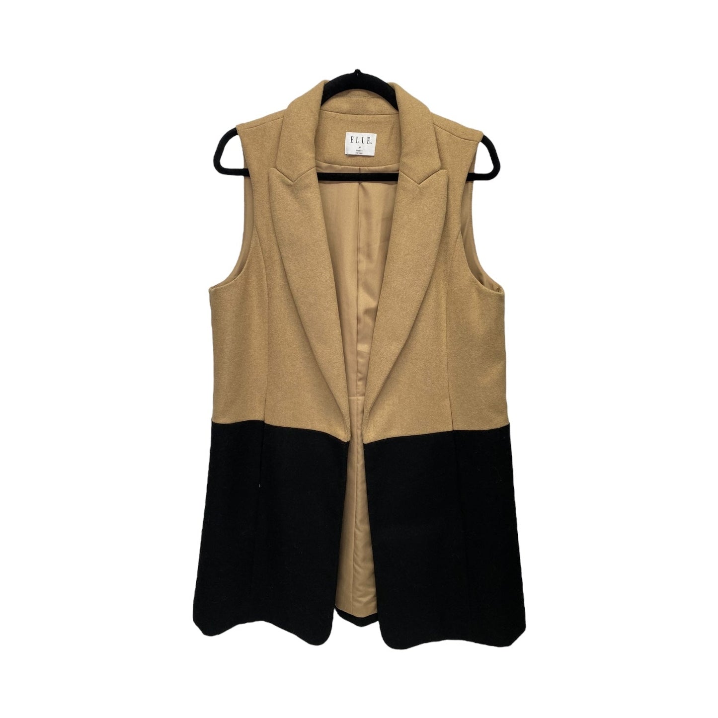 Vest Other By Elle In Black & Brown, Size: M