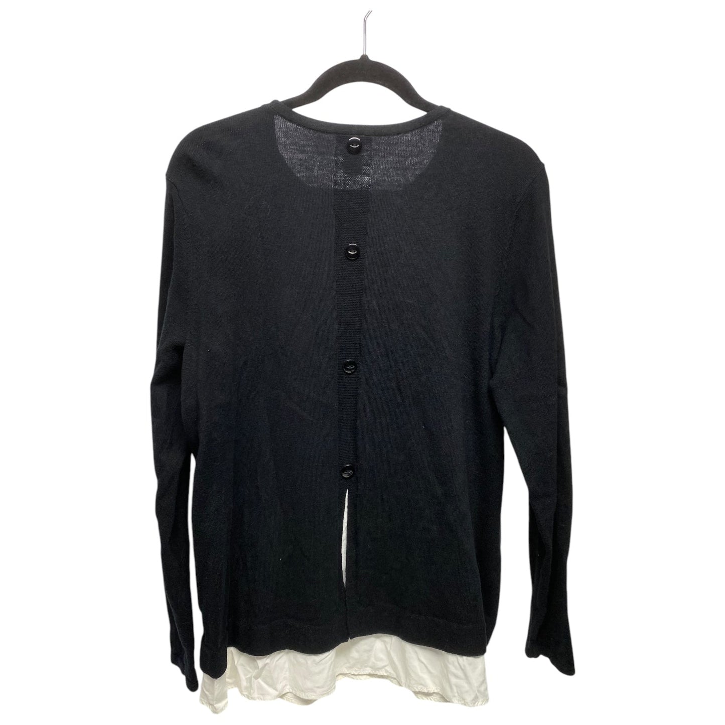 Top Long Sleeve By J. Jill In Black & White, Size: M