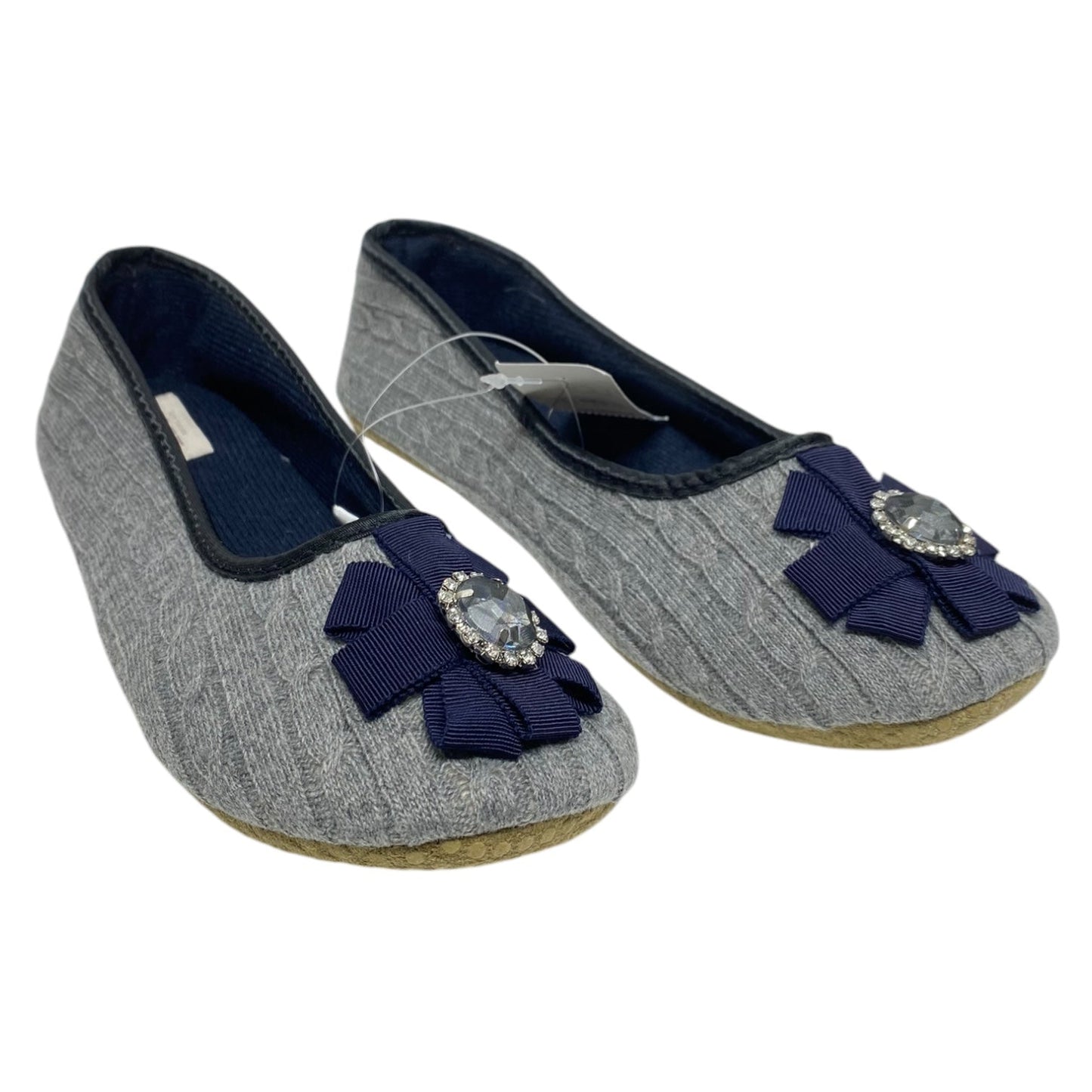 Shoes Flats By Loft In Blue & Grey, Size: 9