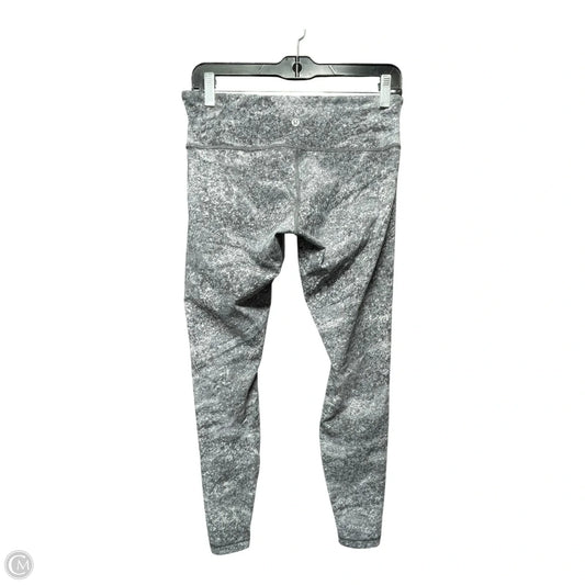 Athletic Leggings By Lululemon In Grey, Size: 8