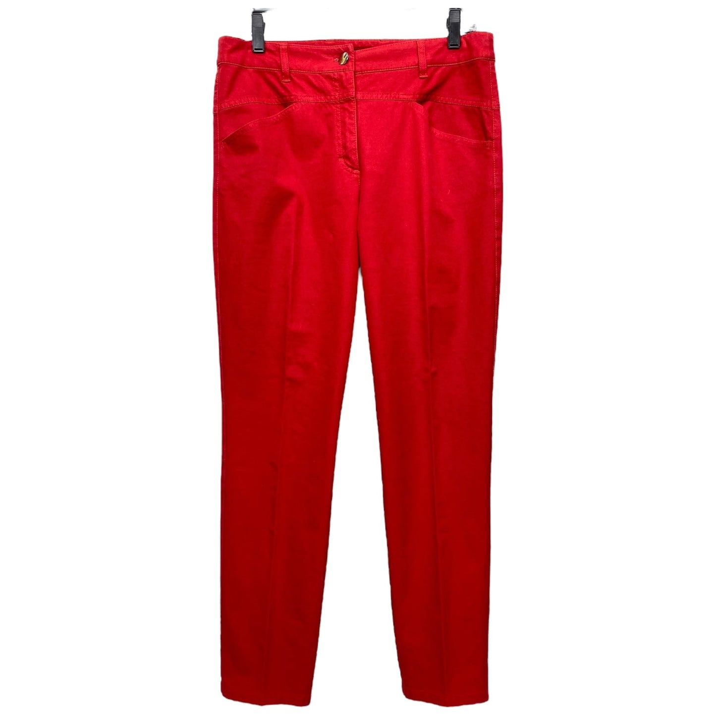 Pants Designer By Escada In Red, Size: M