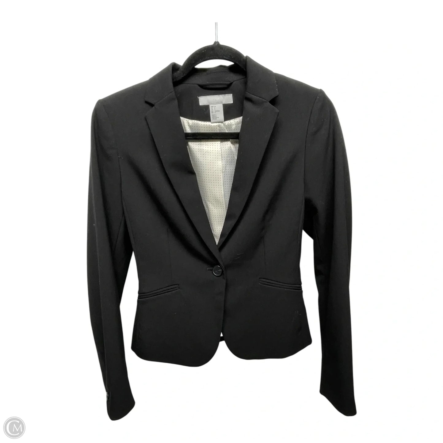Blazer By H&m In Black & White, Size: 4