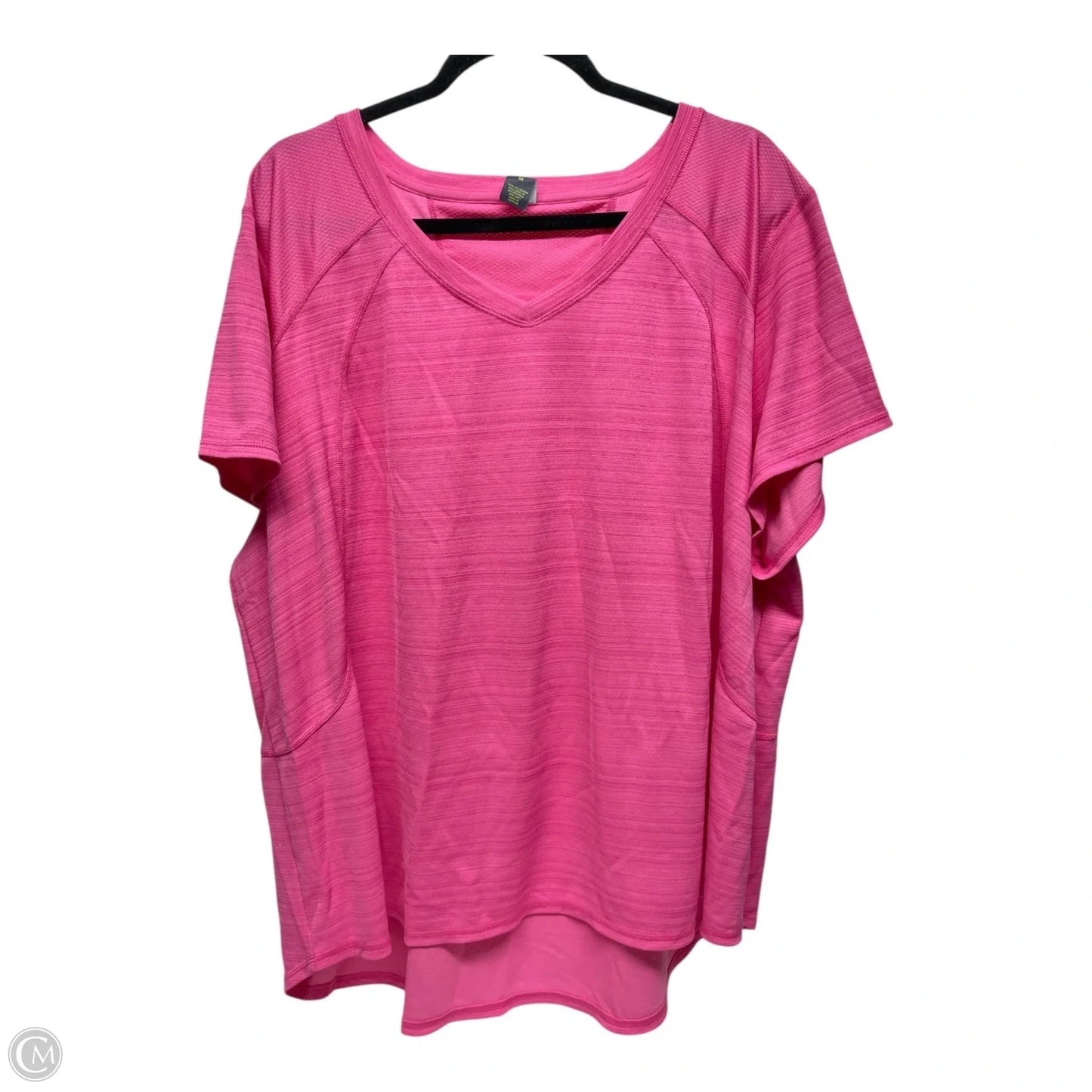 Athletic Top Short Sleeve By Xersion In Pink, Size: 3x