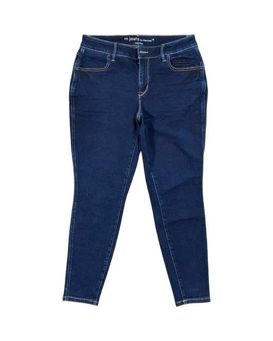 Jeans Skinny By Maurices In Blue Denim, Size:L