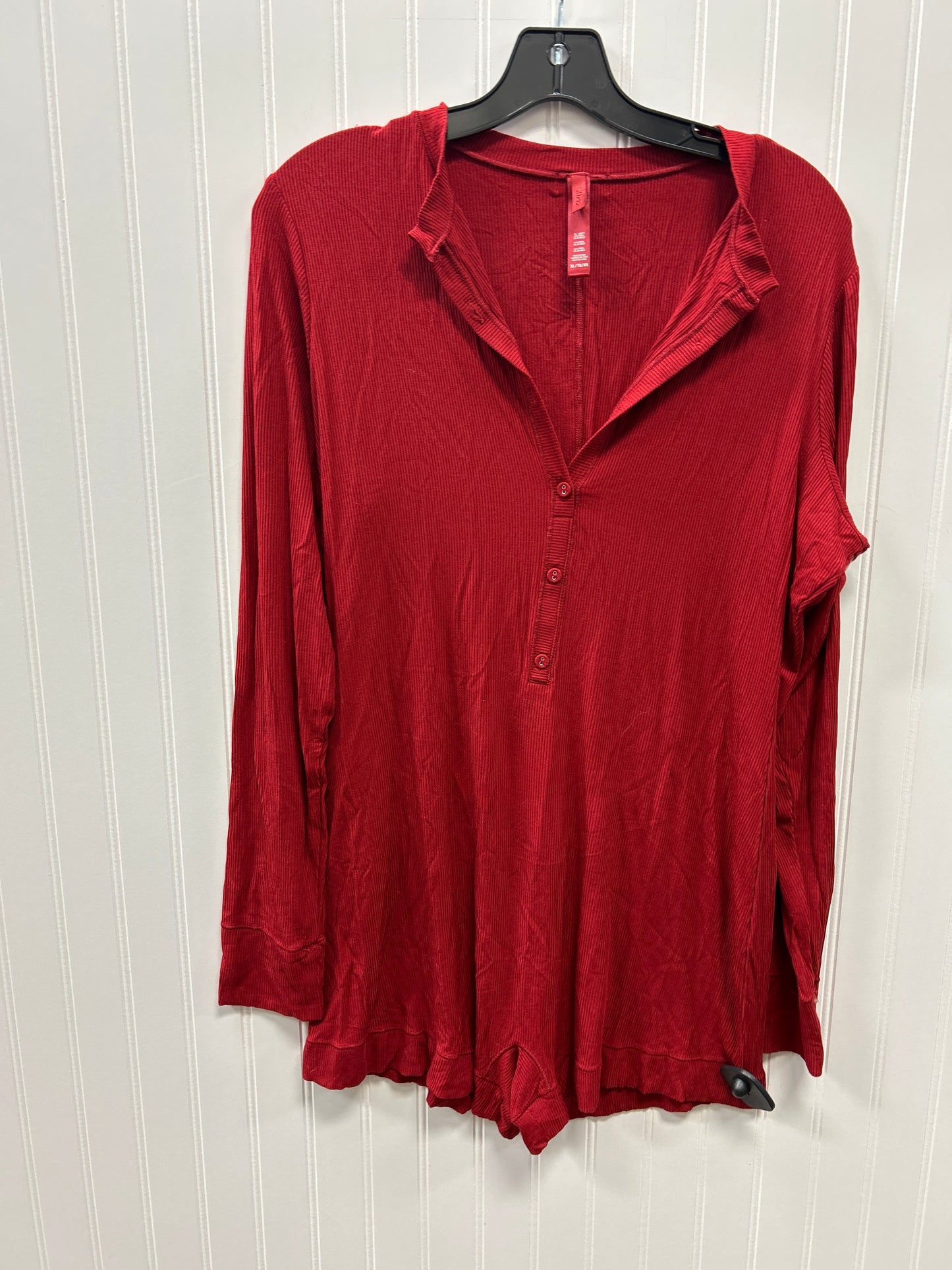 Romper By Skims In Red, Size:Xl