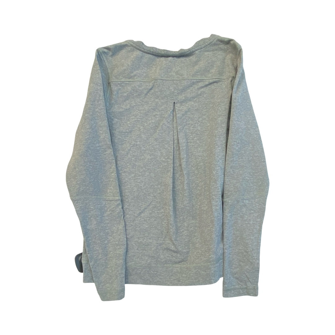 Athletic Top Ls Crewneck By Lululemon In Grey, Size:S
