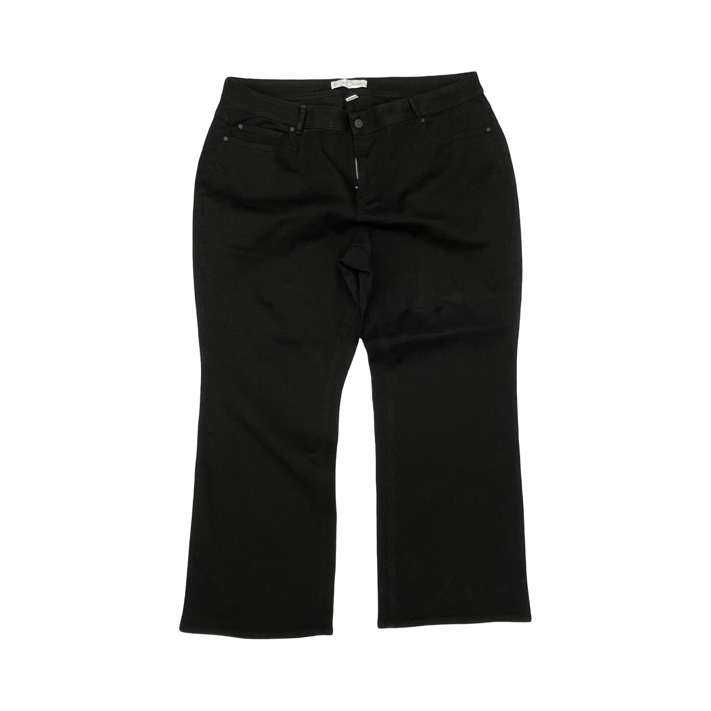 Jeans Flared By Cato In Black, Size:22
