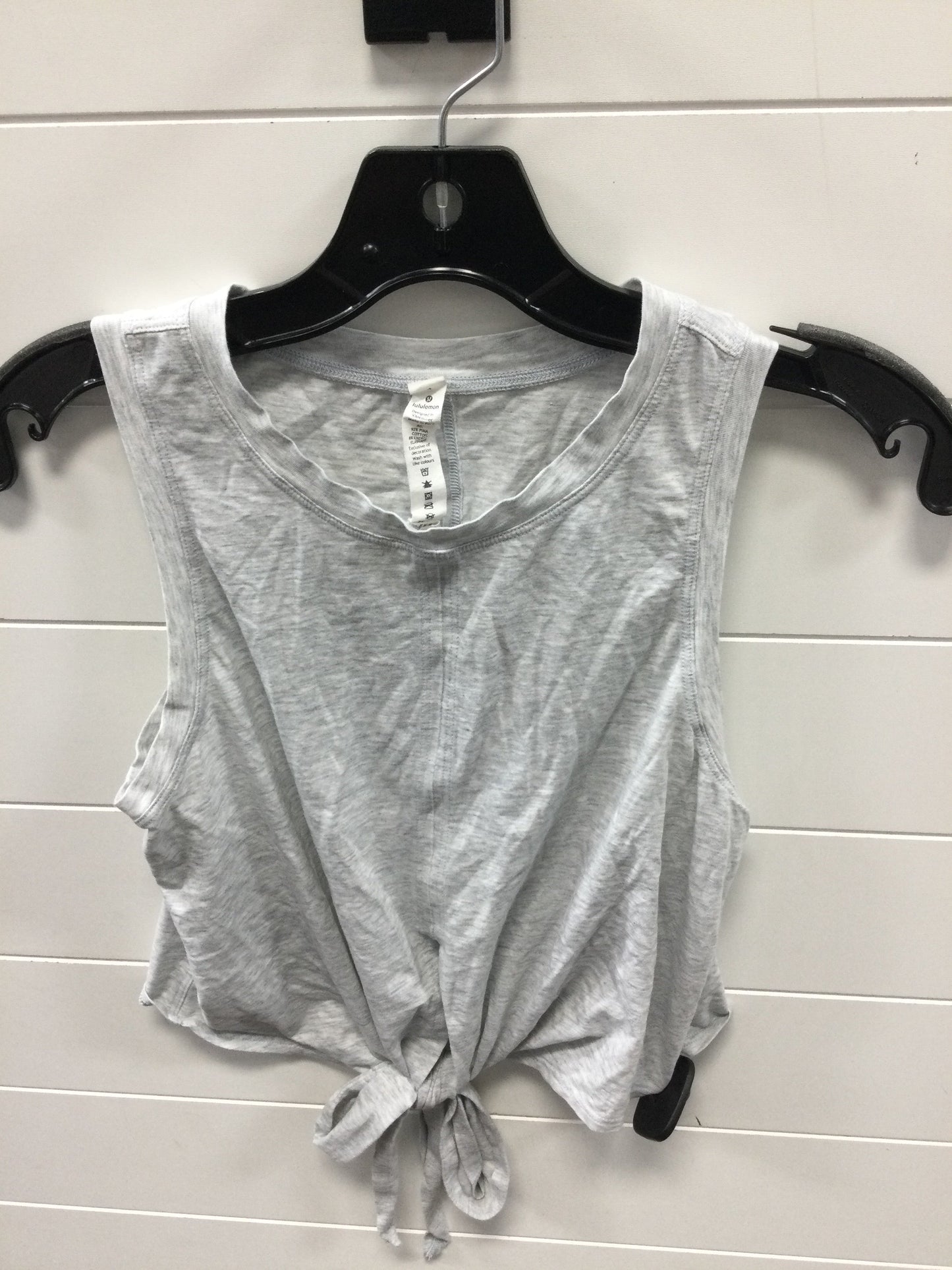 Athletic Tank Top By Lululemon In Grey, Size:4