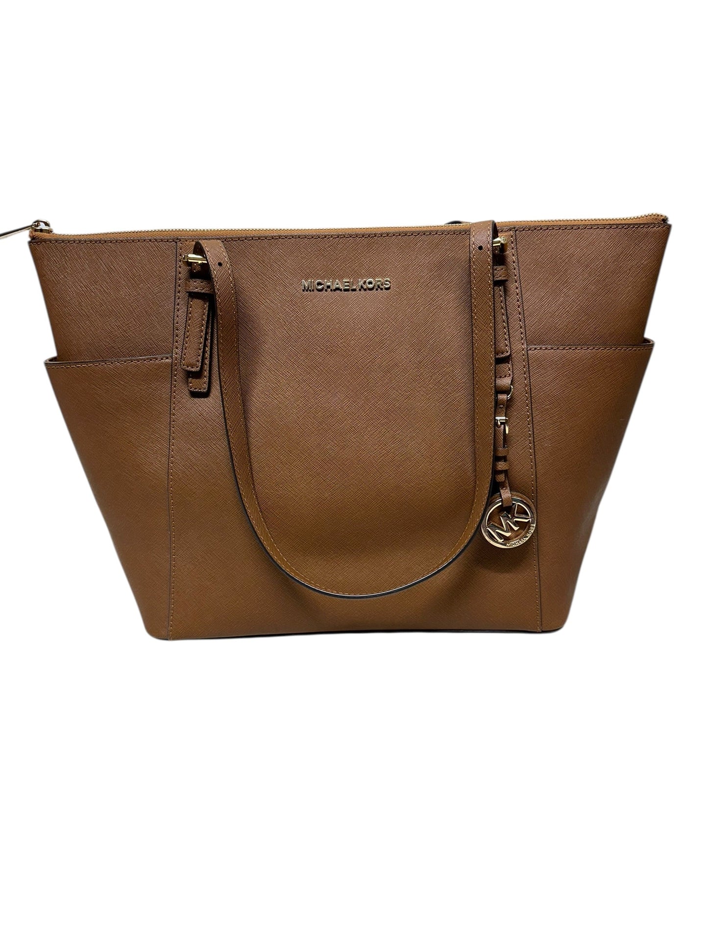 Handbag Designer By Michael Kors In Brown, Size:Large