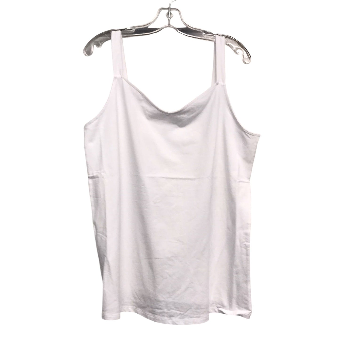 Top Sleeveless By Torrid In White, Size:3X