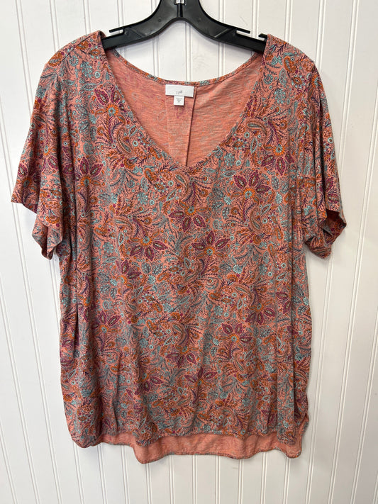 Top Ss By J. Jill In Orange, Size:2X
