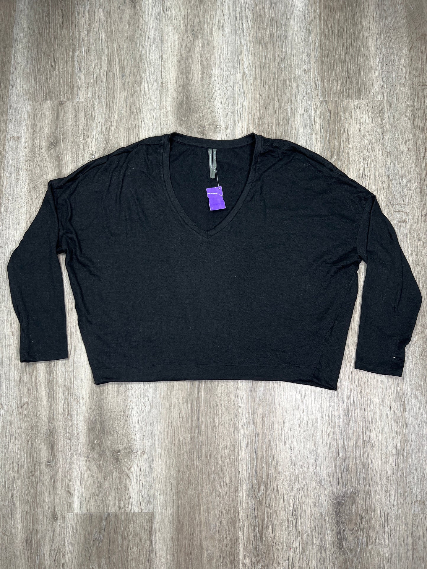 Black Top Long Sleeve Anthropologie, Size M