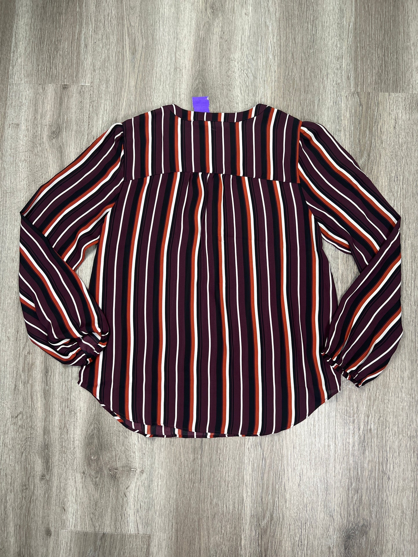 Striped Pattern Top Long Sleeve Maurices, Size S