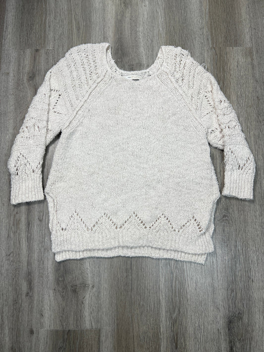 Sweater By Pilcro In White, Size: M