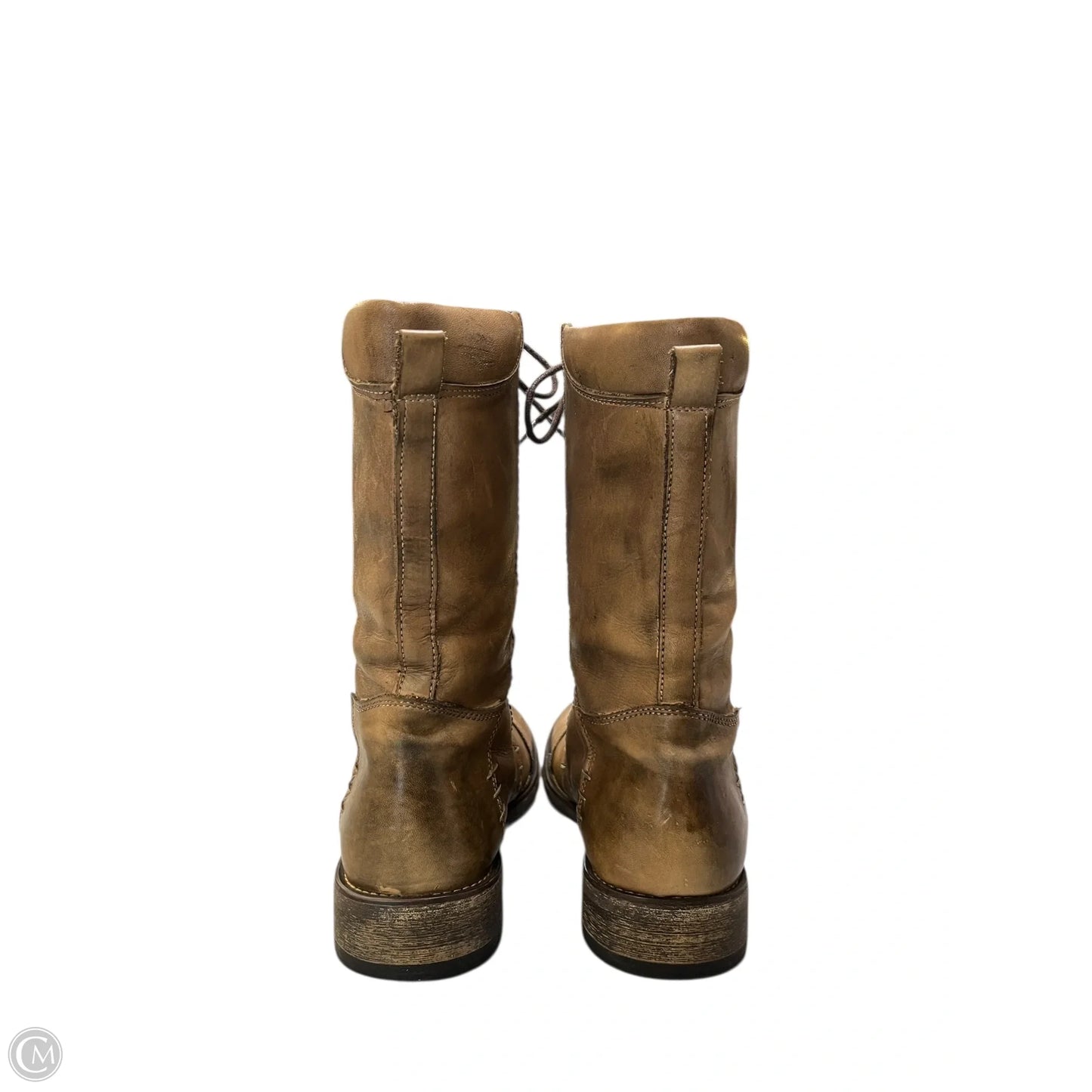 Boots Mid-calf Flats By Bed Stu In Brown, Size: 6