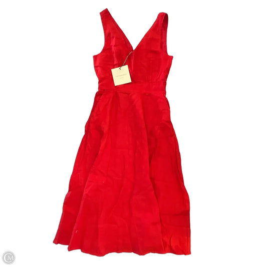 Dress Casual Midi By Cynthia Rowley In Red, Size: M