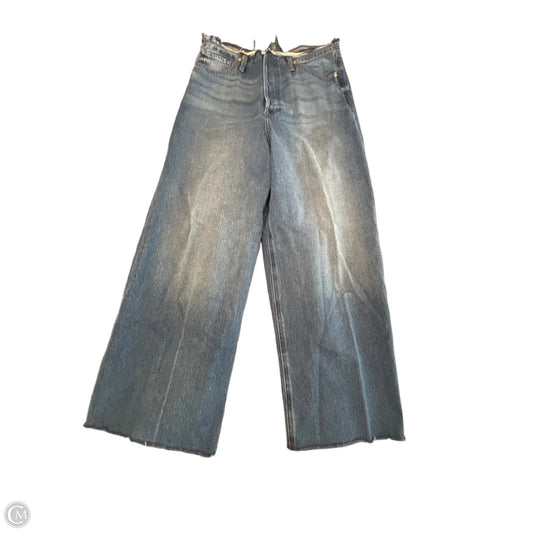 Jeans Wide Leg By Express In Blue Denim, Size: 8