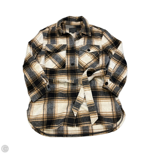 Jacket Shirt By Sanctuary In Plaid Pattern, Size: L