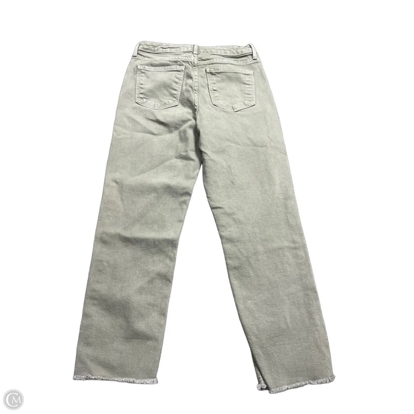 Jeans Cropped By Just Usa In Green Denim, Size: 8