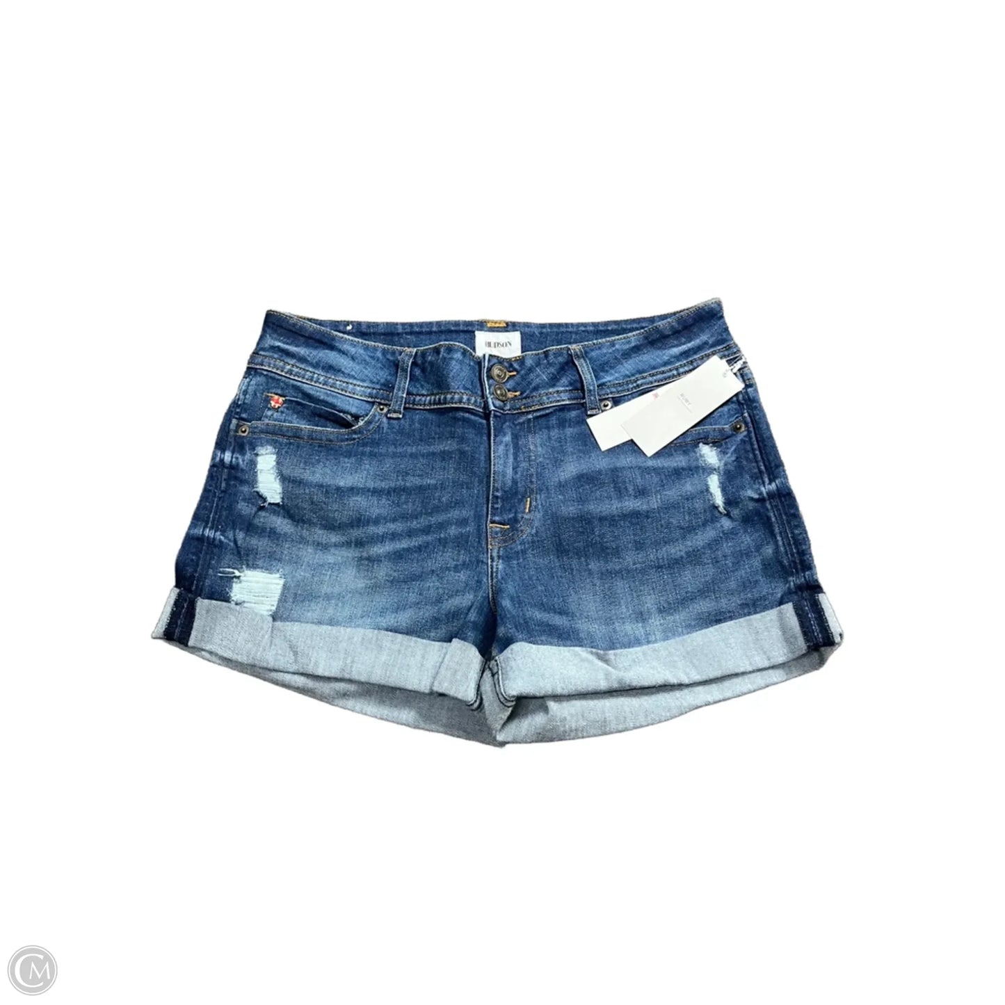Shorts By Hudson In Blue Denim, Size: L
