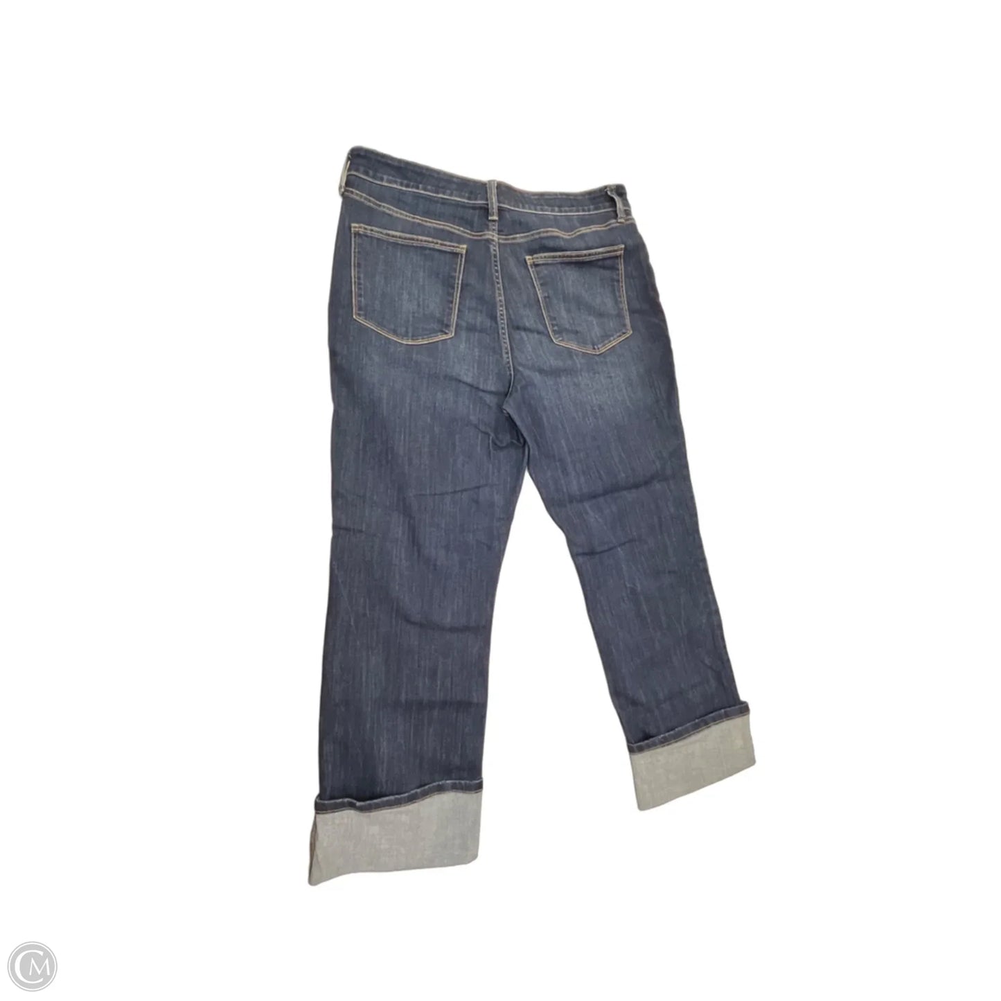 Jeans Cropped By St Johns Bay In Blue Denim, Size: 14