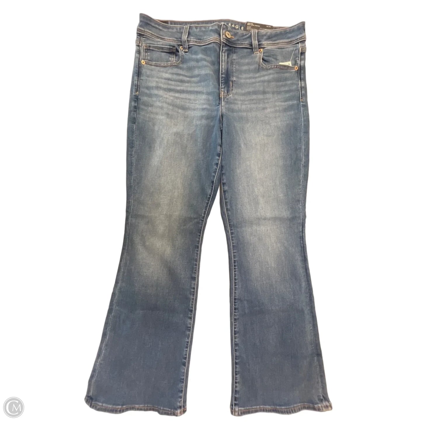 Jeans Boot Cut By American Eagle In Blue Denim, Size: 14