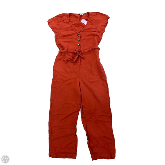 Jumpsuit By Madewell In Orange, Size: Xs
