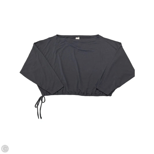 Athletic Top Long Sleeve Crewneck By Athleta In Black, Size: L