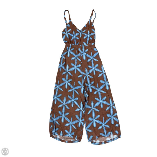 Jumpsuit By Loft In Blue & Brown, Size: M