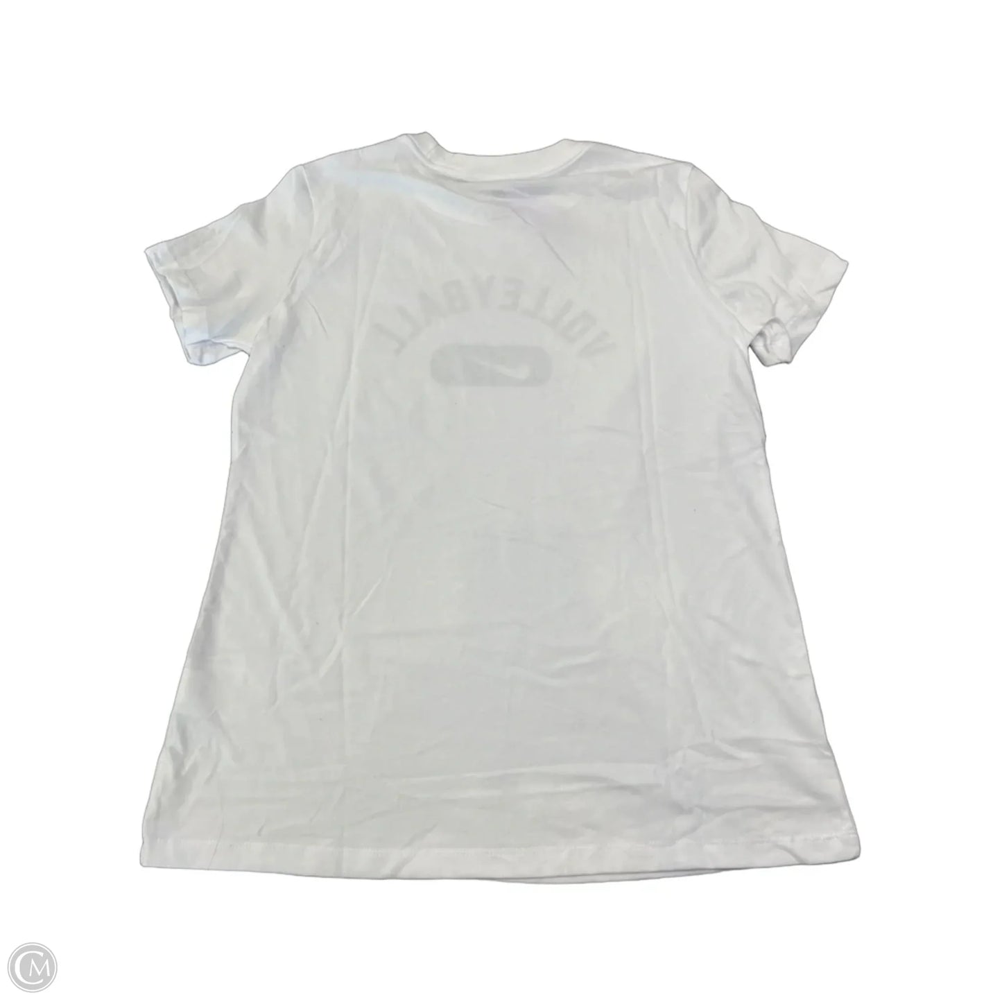 Athletic Top Short Sleeve By Nike Apparel In White, Size: M