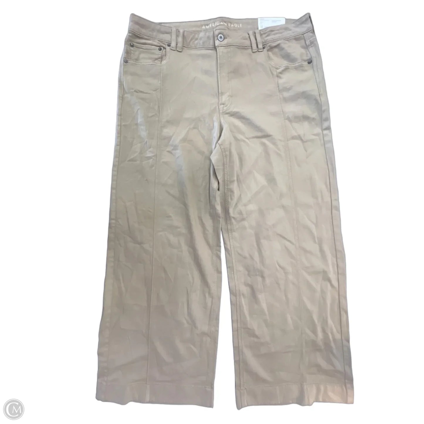 Pants Wide Leg By American Eagle In Tan, Size: Xxl
