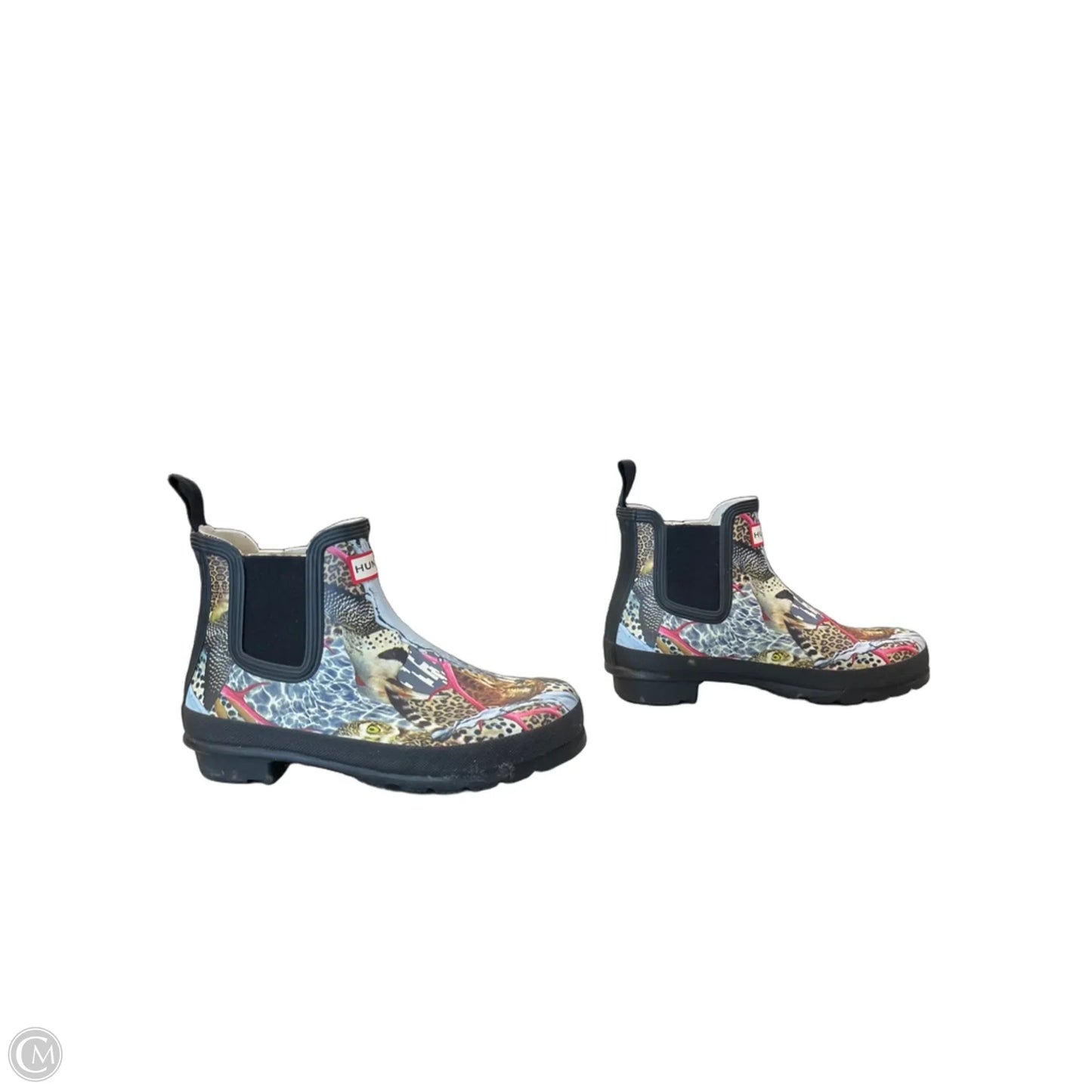 Boots Rain By Hunter In Animal Print, Size: 8
