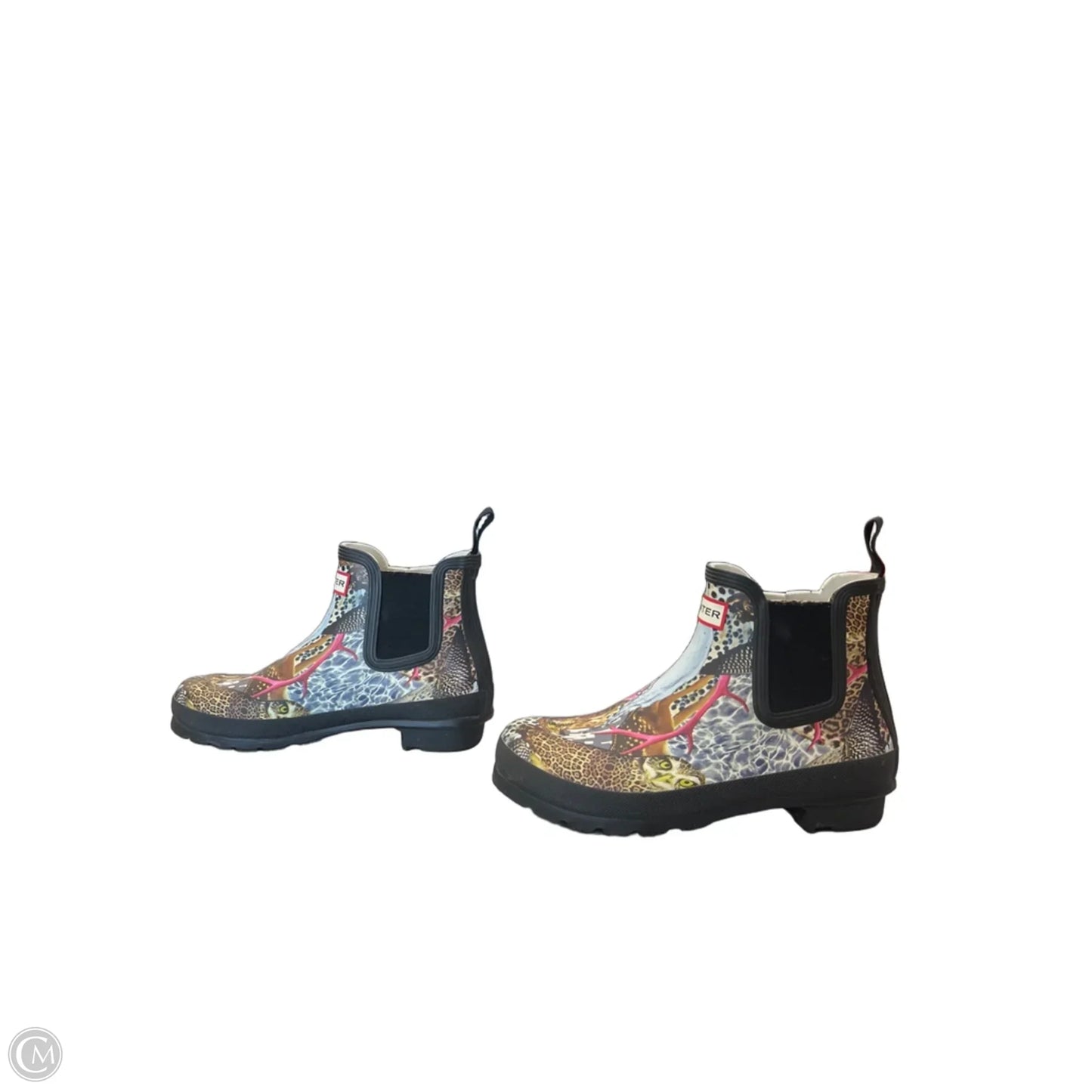 Boots Rain By Hunter In Animal Print, Size: 8