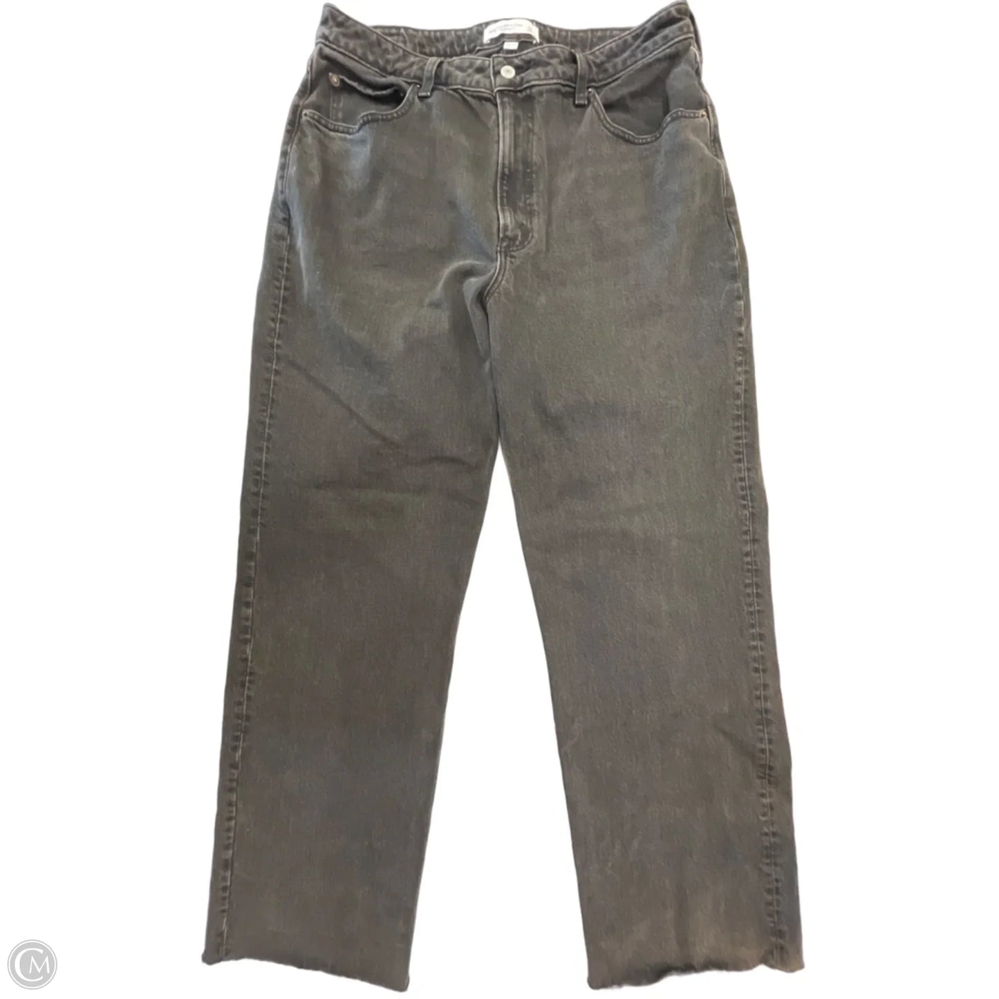 Jeans Wide Leg By Abercrombie And Fitch In Black, Size: 14