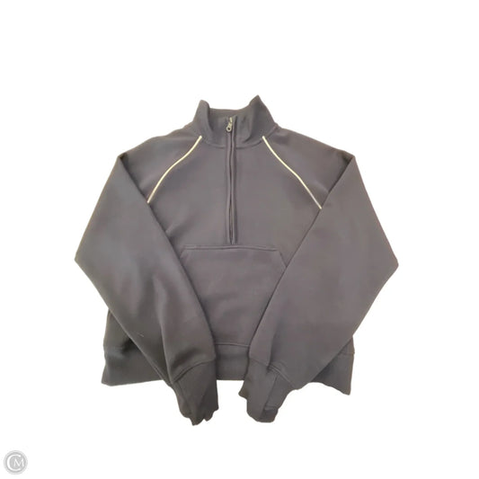 Athletic Top Long Sleeve Collar By Offline In Navy, Size: Xs