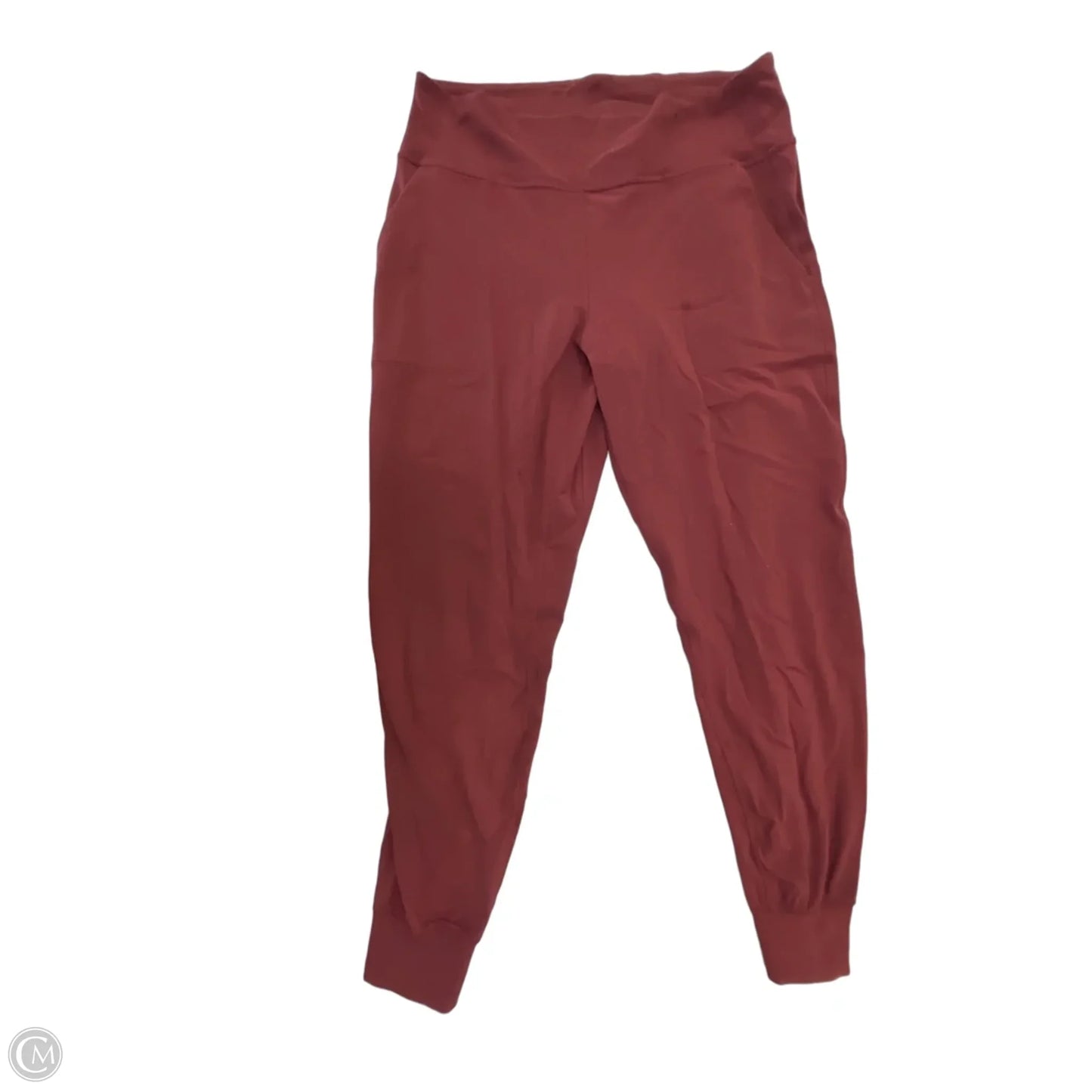 Athletic Leggings By Lululemon In Maroon, Size: L