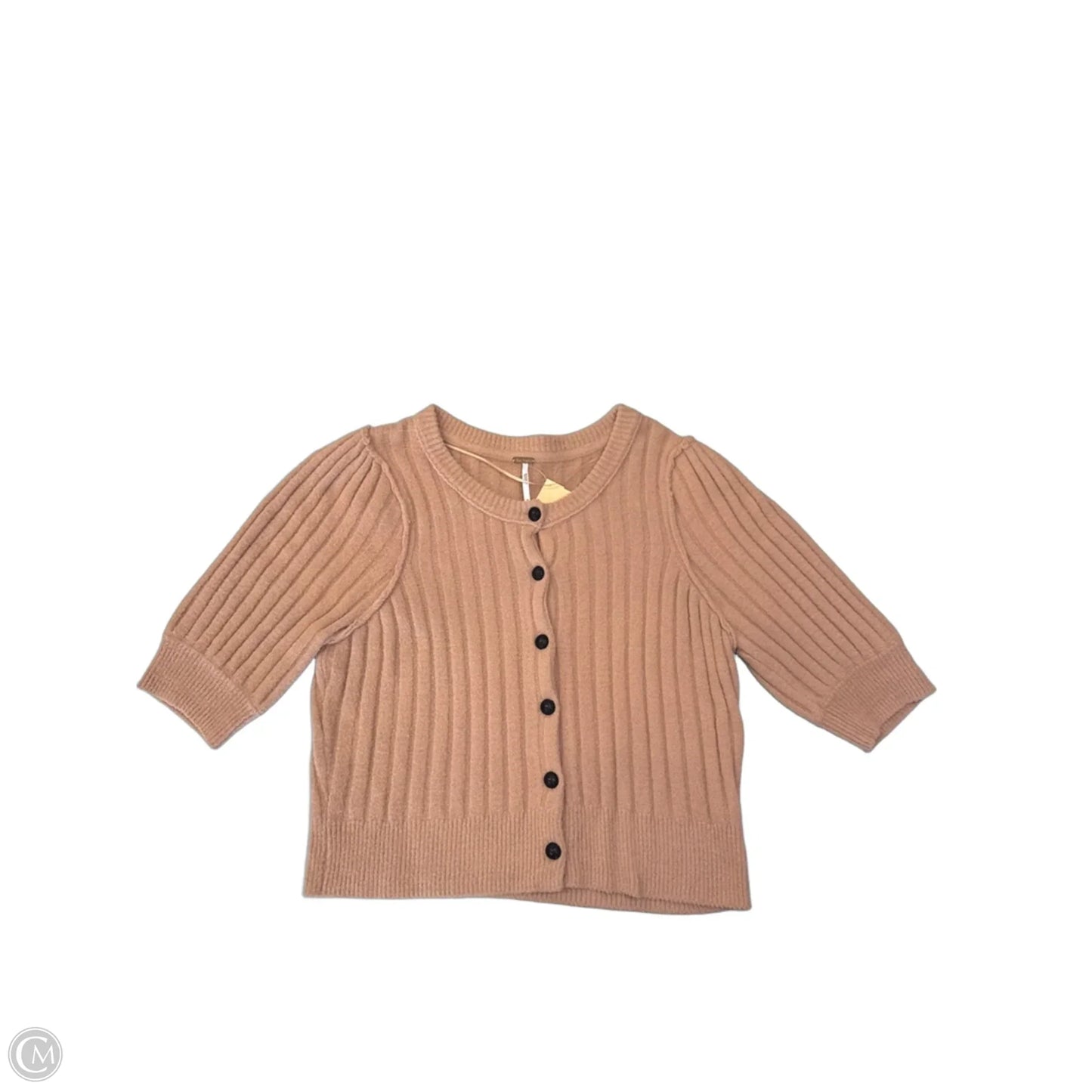 Sweater Cardigan By Free People In Tan, Size: M