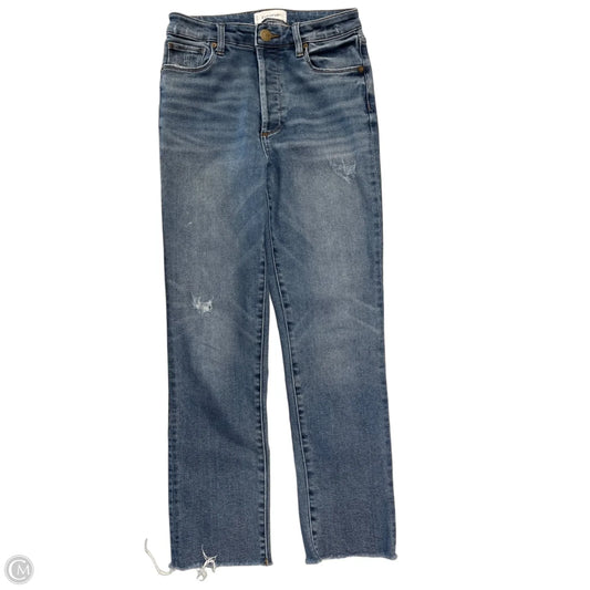 Jeans Straight By Evereve In Blue Denim, Size: 2