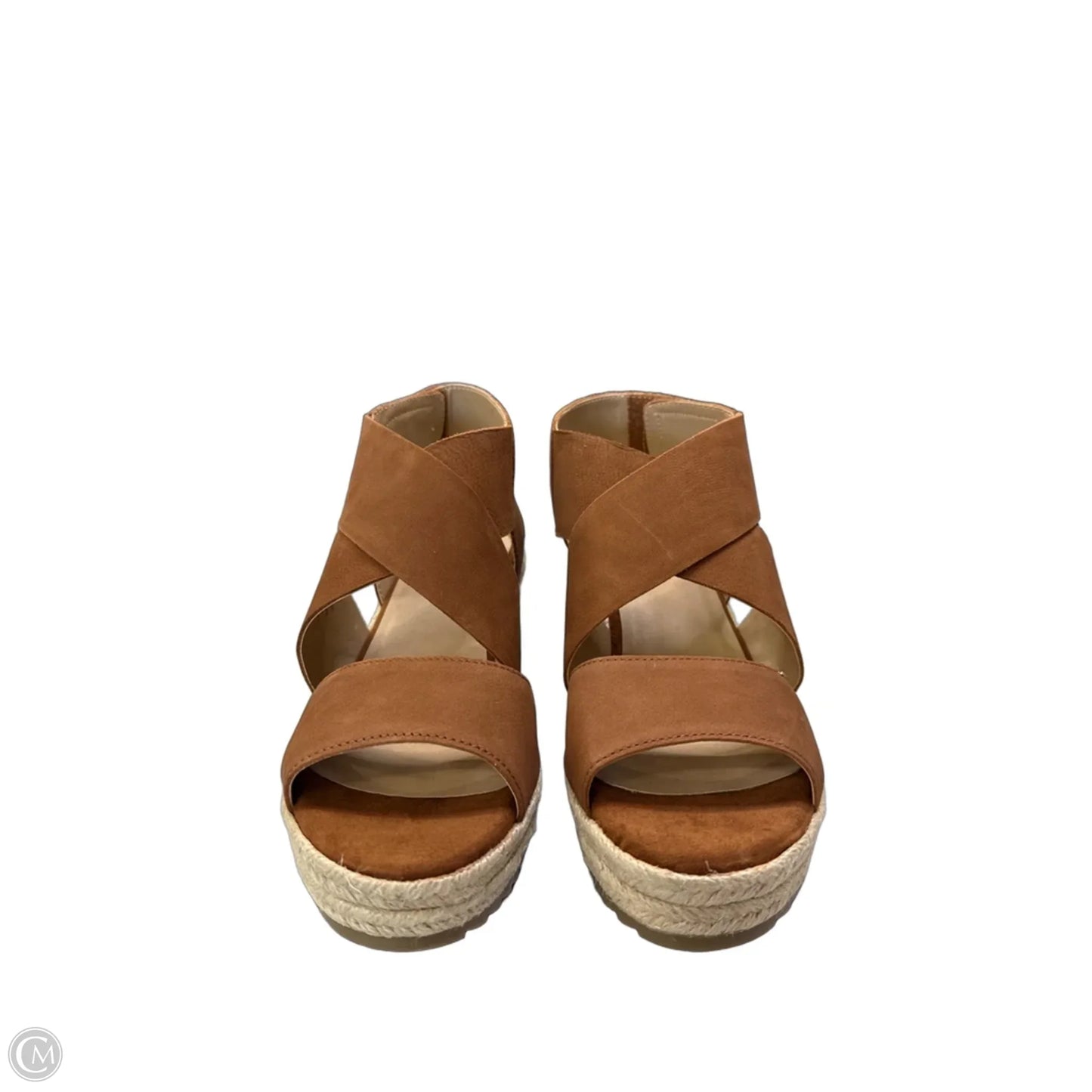 Sandals Heels Wedge By Naturalizer In Brown, Size: 10