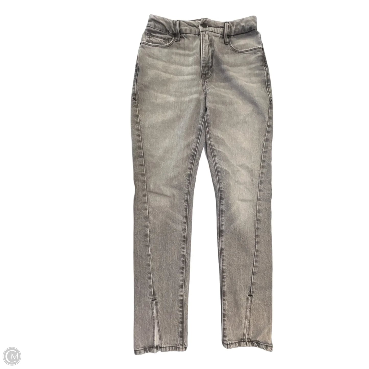 Jeans Boot Cut By Good American In Grey Denim, Size: 2