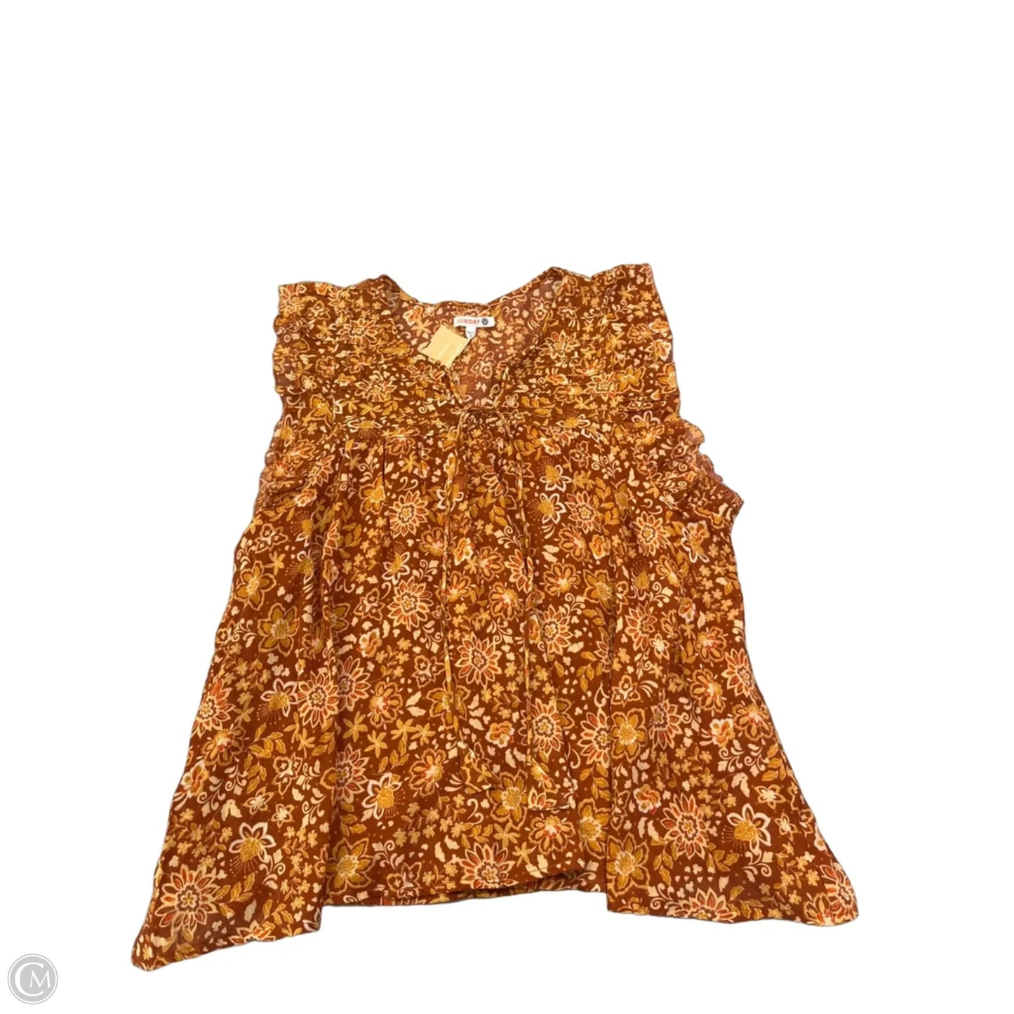 Blouse Sleeveless By Sundry In Floral Print, Size: S