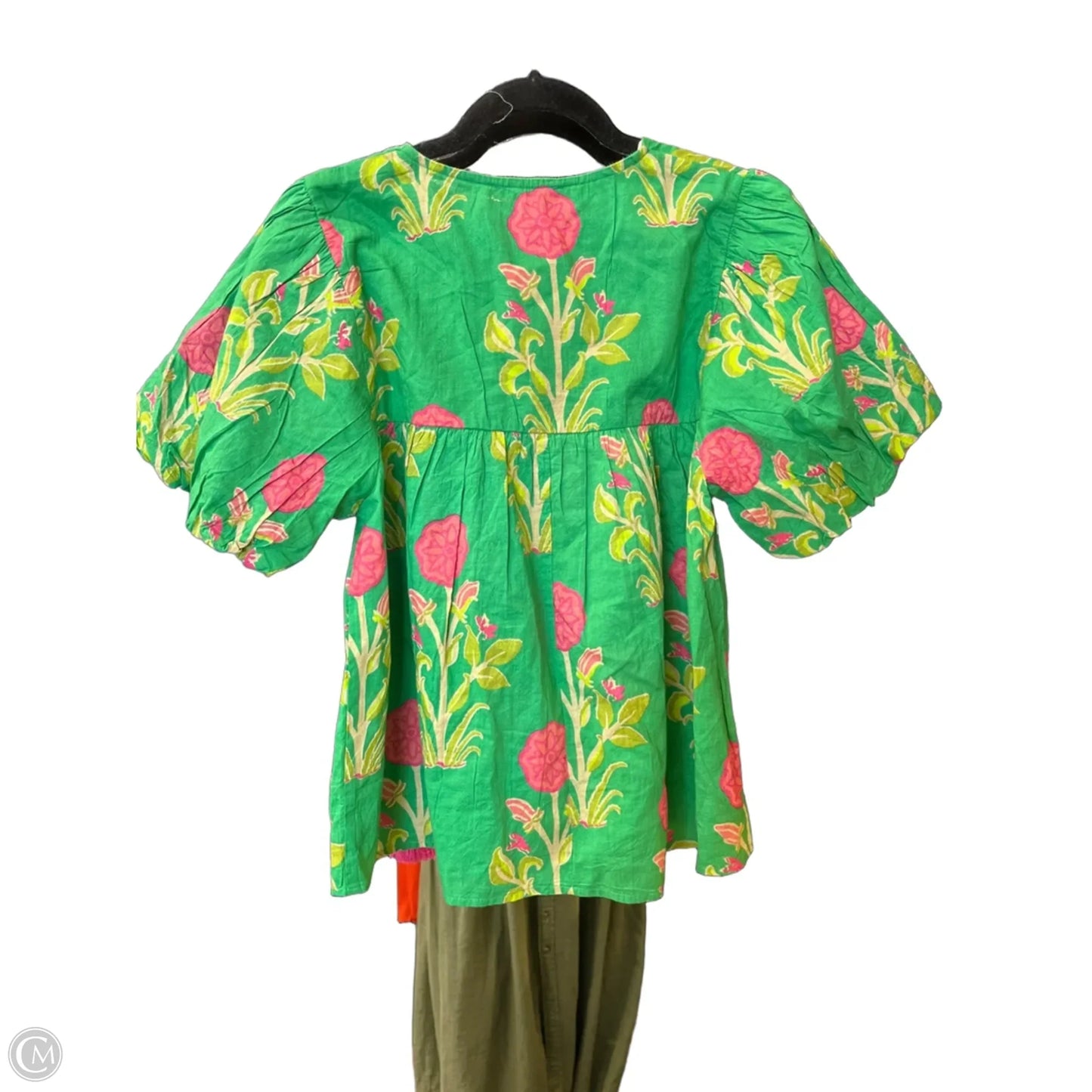 Top Short Sleeve By Thml In Green, Size: S